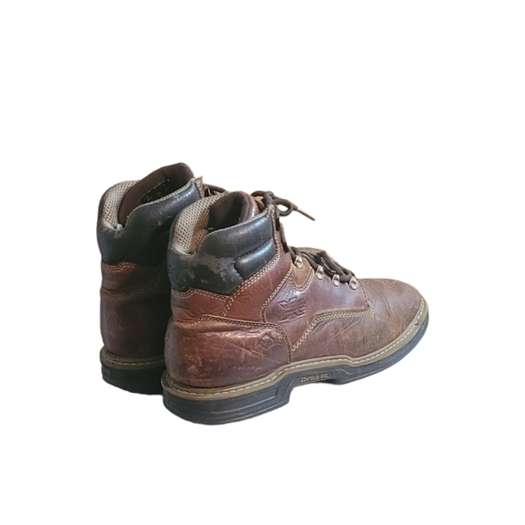 Men Vintage Leather Brown Work Boots By Wolverine Size 10.5M/Men Utility Boots - Picture 6 of 11